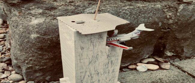 9/11 Flugzeug fliegt in World Trade Center.